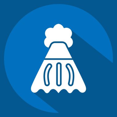 Simge El Havlusu. Banyo sembolüyle ilgili. Uzun gölge tarzı. Basit dizayn edilebilir. Basit resimleme