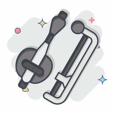 Simge Tro. Kamboçya sembolüyle ilgili. Çizgi roman. Basit dizayn edilebilir. Basit resimleme