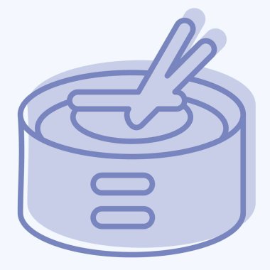 Icon Amok. Kamboçya sembolüyle ilgili. İki ton stili. Basit dizayn edilebilir. Basit resimleme