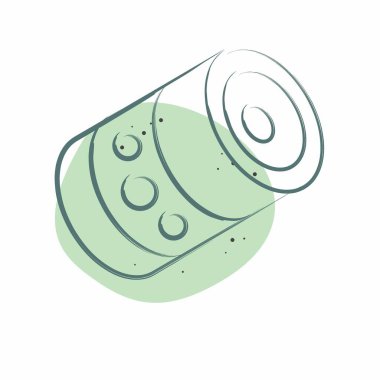 Simge şampuanı. Kamboçya sembolüyle ilgili. Renkli Leke Biçimi. Basit dizayn edilebilir. Basit resimleme