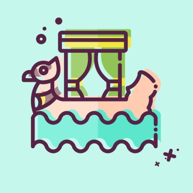 Simge Teknesi. Kamboçya sembolüyle ilgili. MBE tarzı. Basit dizayn edilebilir. Basit resimleme