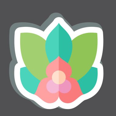 Etiket Rumdul. Kamboçya sembolüyle ilgili. Basit dizayn edilebilir. Basit resimleme