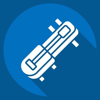 Simge Krapeu. Kamboçya sembolüyle ilgili. Uzun gölge tarzı. Basit dizayn edilebilir. Basit resimleme