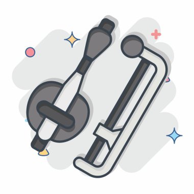 Simge Tro. Kamboçya sembolüyle ilgili. Çizgi roman. Basit dizayn edilebilir. Basit resimleme