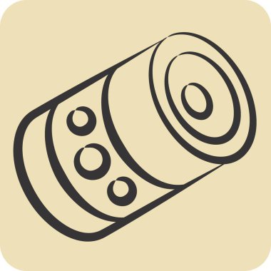 Simge şampuanı. Kamboçya sembolüyle ilgili. El çizimi tarzı. Basit dizayn edilebilir. Basit resimleme