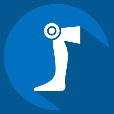 Simge Dizi. Vücut Ache sembolüyle ilgili. Uzun gölge tarzı. Basit dizayn edilebilir. Basit resimleme