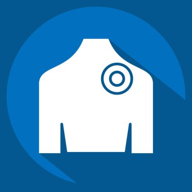 Icon Sırt Ağrısı 1. Vücut Ache sembolüyle ilgili. Uzun gölge tarzı. Basit dizayn edilebilir. Basit resimleme