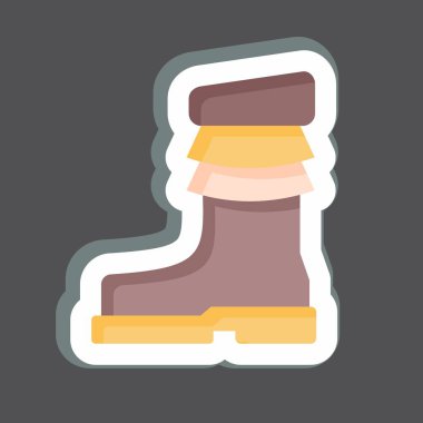 Çıkartma Ayakkabıları. Yerli halk sembolüyle ilgili. Basit dizayn edilebilir. Basit resimleme