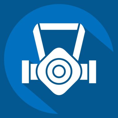 Simge Maskesi. Madencilik sembolüyle ilgili. Uzun gölge tarzı. Basit dizayn edilebilir. Basit resimleme