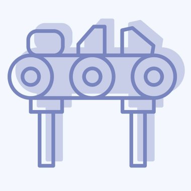 Simge Elmas. Madencilik sembolüyle ilgili. İki ton stili. Basit dizayn edilebilir. Basit resimleme