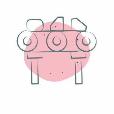 Simge Elmas. Madencilik sembolüyle ilgili. Renkli Leke Biçimi. Basit dizayn edilebilir. Basit resimleme