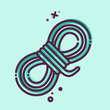 Simge halatı. Madencilik sembolüyle ilgili. MBE tarzı. Basit dizayn edilebilir. Basit resimleme