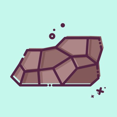 Simge kömürü. Madencilik sembolüyle ilgili. MBE tarzı. Basit dizayn edilebilir. Basit resimleme