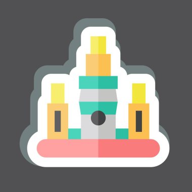 Etiket Taipei. Başkent sembolüyle ilgili. Basit dizayn edilebilir. Basit resimleme