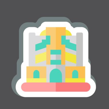 Bağdat çıkartması. Başkent sembolüyle ilgili. Basit dizayn edilebilir. Basit resimleme