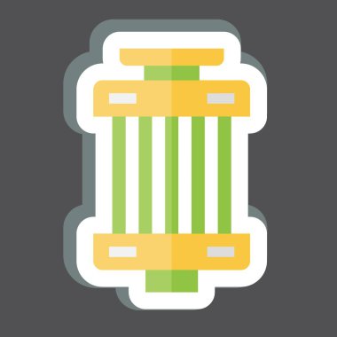 Çıkartma Filtresi. Otomotiv sembolü. Basit dizayn edilebilir. Basit resimleme