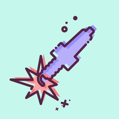 Simge bujisi. Otomotiv sembolü. MBE tarzı. Basit dizayn edilebilir. Basit resimleme