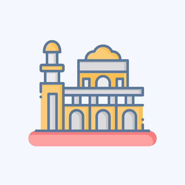 Icon Manila. related to Capital symbol. doodle style. simple design editable. simple illustration