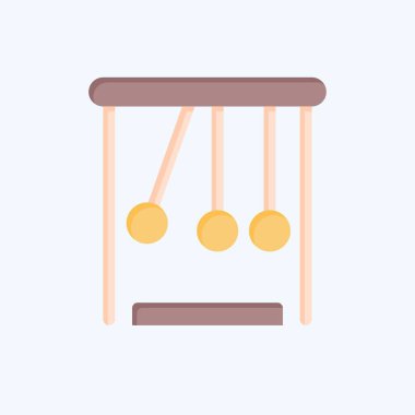 Simge Fiziği. Biyokimya sembolüyle ilgili. Düz stil. Basit dizayn edilebilir. Basit resimleme