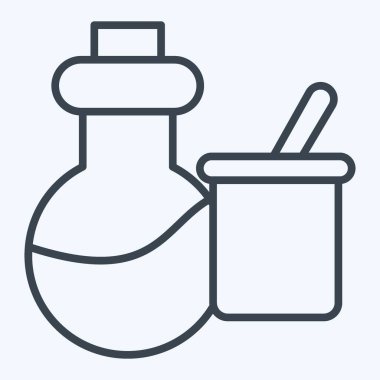 Simge Bilimi Aletleri. Biyokimya sembolüyle ilgili. Sıra tarzı. Basit dizayn edilebilir. Basit resimleme