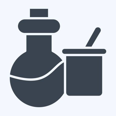 Simge Bilimi Aletleri. Biyokimya sembolüyle ilgili. Kabartma tarzı. Basit dizayn edilebilir. Basit resimleme