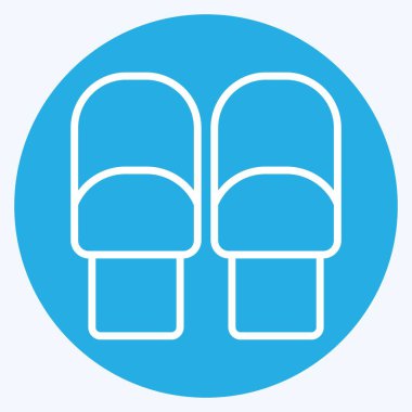 Simge Yuvarlaması. Kahvaltı sembolüyle ilgili. Mavi gözlü. Basit dizayn edilebilir. Basit resimleme