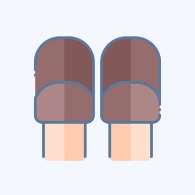 Simge Yuvarlaması. Kahvaltı sembolüyle ilgili. Karalama stili. Basit dizayn edilebilir. Basit resimleme