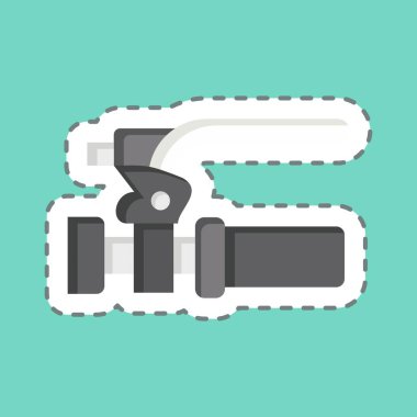 Bisiklet sembolü ile ilgili çıkartma hattı frenini kesmiş. Basit dizayn edilebilir. Basit resimleme