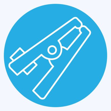 Simge Ağırlığı. Kaynak aletleri sembolüyle ilgili. Mavi gözlü. Basit dizayn edilebilir. Basit resimleme