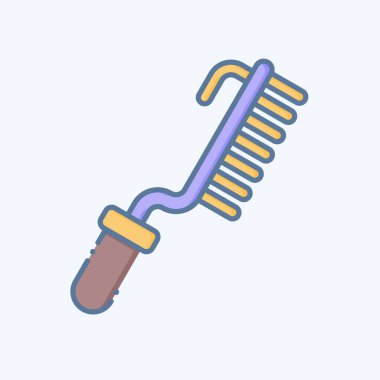 Simge Fırçası. Kaynak aletleri sembolüyle ilgili. Karalama stili. Basit dizayn edilebilir. Basit resimleme