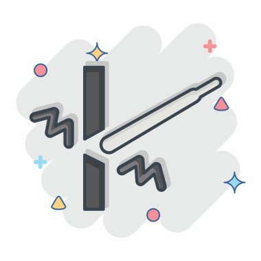 Simge kaynaklama. Kaynak aletleri sembolüyle ilgili. Çizgi roman. Basit dizayn edilebilir. Basit resimleme