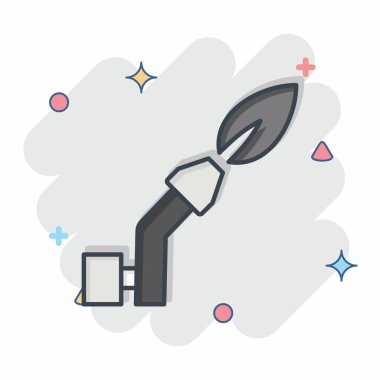 Icon Gaz Kaynağı. Kaynak aletleri sembolüyle ilgili. Çizgi roman. Basit dizayn edilebilir. Basit resimleme