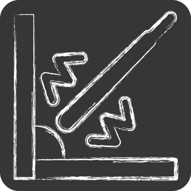 Simge Köşesi Kaynağı. Kaynak aletleri sembolüyle ilgili. Tebeşir stili. Basit dizayn edilebilir. Basit resimleme