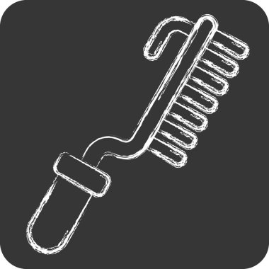 Simge Fırçası. Kaynak aletleri sembolüyle ilgili. Tebeşir stili. Basit dizayn edilebilir. Basit resimleme