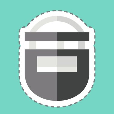 Çıkartma çizgisi kaynak maskesini kesti. Kaynak aletleri sembolüyle ilgili. Basit dizayn edilebilir. Basit resimleme