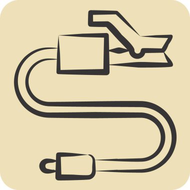 Kaynak Malzemeleri Sembolü ile ilgili Simge Elektro Holder 1. El çizimi tarzı. Basit dizayn edilebilir. Basit resimleme