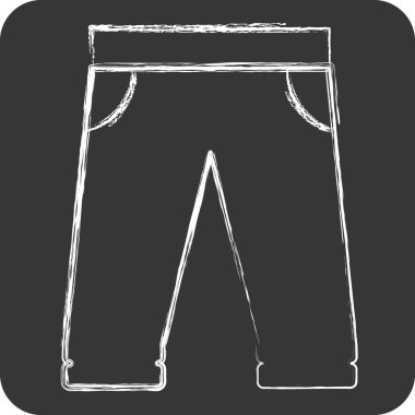 Beyzbol pantolonu. Beyzbol sembolüyle ilgili. Tebeşir stili. Basit dizayn edilebilir. Basit resimleme