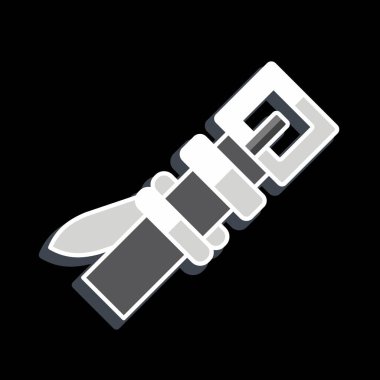 Simgesel Beyzbol Kuşağı. Beyzbol sembolüyle ilgili. Parlak bir stil. Basit dizayn edilebilir. Basit resimleme