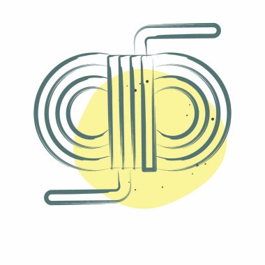 Simge Değiştirme Bağcıkları. Beyzbol sembolüyle ilgili. Renkli Leke Biçimi. Basit dizayn edilebilir. Basit resimleme