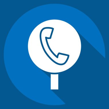 Simge Sos. Yol İşareti sembolüyle ilgili. Uzun gölge tarzı. Basit dizayn edilebilir. Basit resimleme