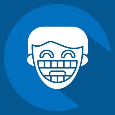 Simge diş telleri. Dişçi sembolüyle ilgili. Uzun gölge tarzı. Basit dizayn edilebilir. Basit resimleme