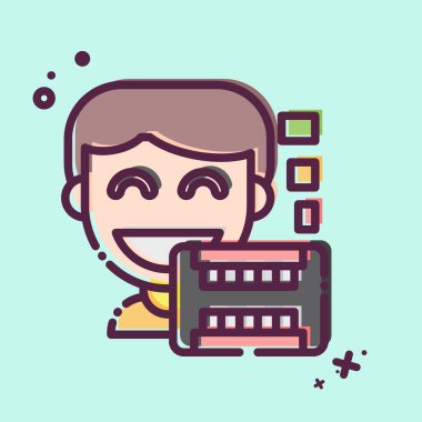 Simge X-Ray. Dişçi sembolüyle ilgili. MBE tarzı. Basit dizayn edilebilir. Basit resimleme