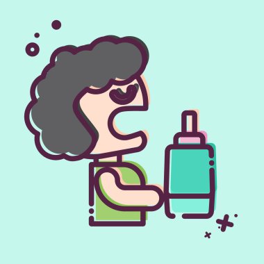 Simge gargarası. Dişçi sembolüyle ilgili. MBE tarzı. Basit dizayn edilebilir. Basit resimleme