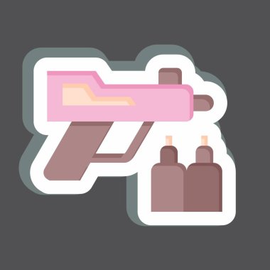 Çıkartma Silahı. Zehir sembolüyle ilgili. Basit dizayn edilebilir. Basit resimleme