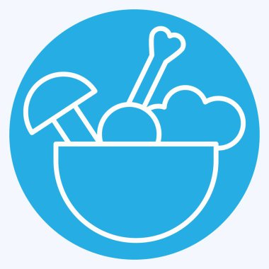 Simge Zehri. Zehir sembolüyle ilgili. Mavi gözlü. Basit dizayn edilebilir. Basit resimleme