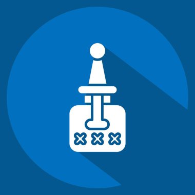 Zehir sembolü ile ilgili Icon Zehir 1. Uzun gölge tarzı. Basit dizayn edilebilir. Basit resimleme