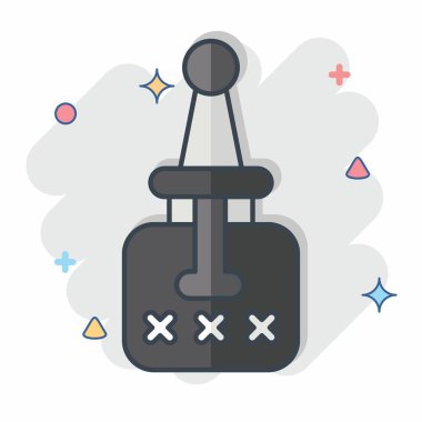 Zehir sembolü ile ilgili Icon Zehir 1. Çizgi roman. Basit dizayn edilebilir. Basit resimleme