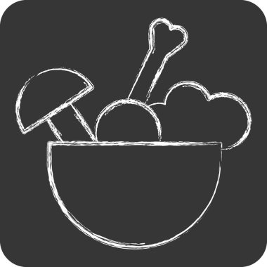 Simge Zehri. Zehir sembolüyle ilgili. Tebeşir stili. Basit dizayn edilebilir. Basit resimleme