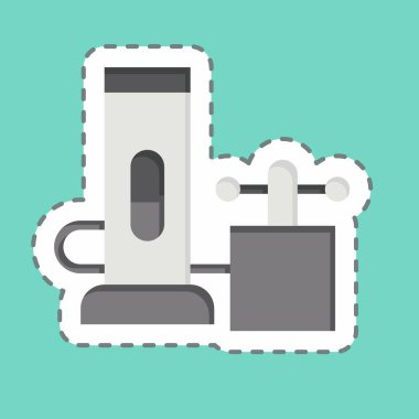 Çıkartma hattı Livens Projektörü 'nü kesti. Zehir sembolüyle ilgili. Basit dizayn edilebilir. Basit resimleme