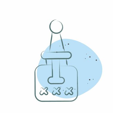 Zehir sembolü ile ilgili Icon Zehir 1. Renkli Leke Biçimi. Basit dizayn edilebilir. Basit resimleme